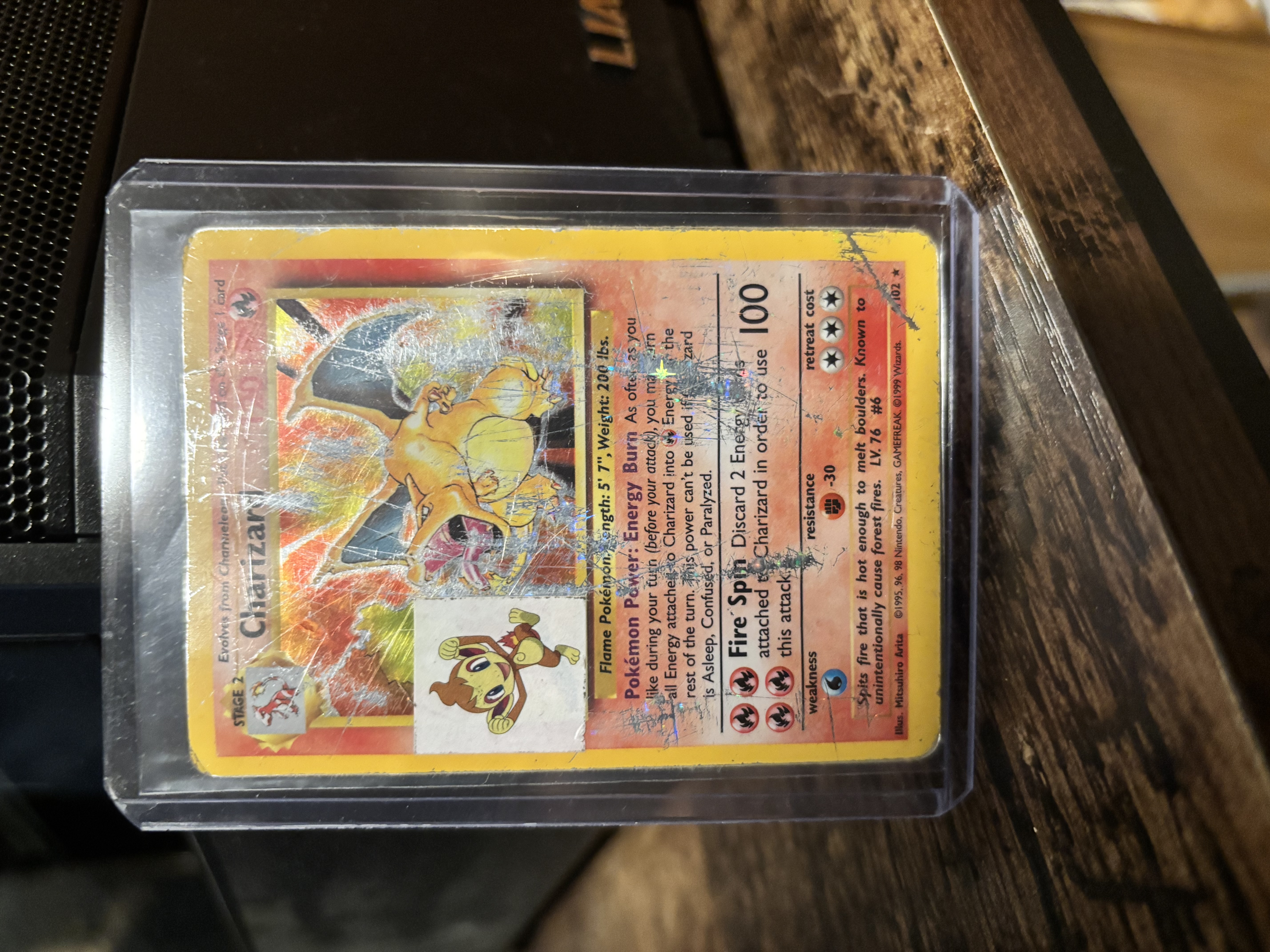 🔥 Chimchar-izard 🔥 1999 Base Set Holo Charizard (One-of-One Meme Artifact) – BC2