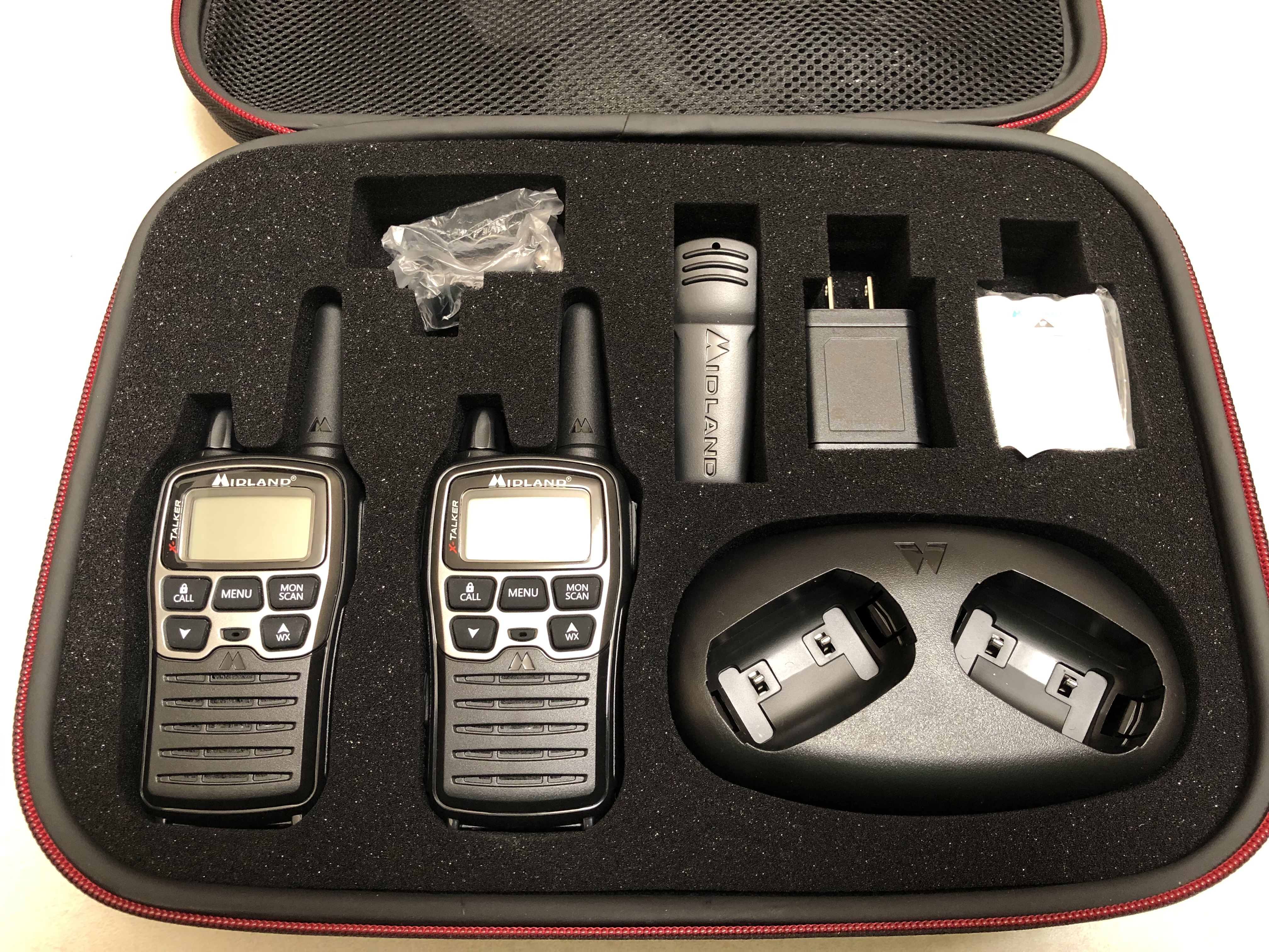 Midland T77 X-Talker 38-Mile 2-Way Radios with Charger & Accessories