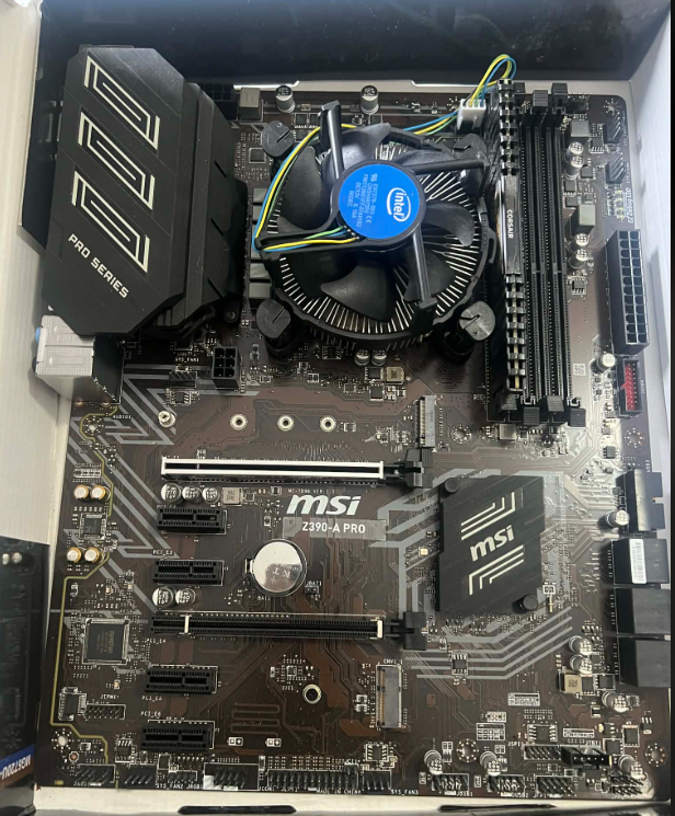 MSI Z390-A PRO motherboard + i3 9100f cpu + 4gb ram  #46