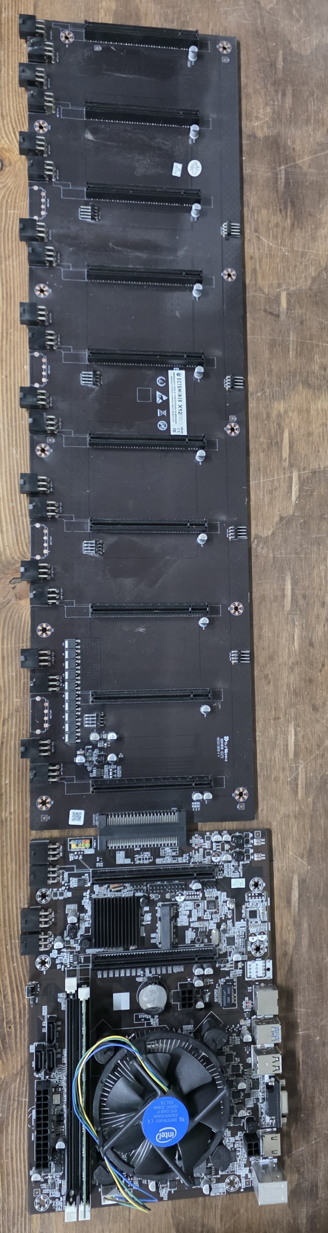 Octominer x12 Pro 12 gpu riserless motherboard